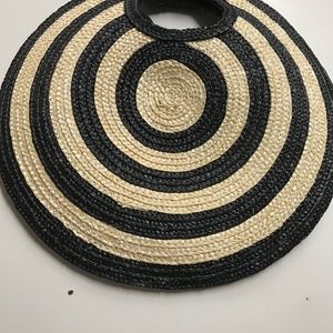 Anthropologie Bay Sky Straw Purse